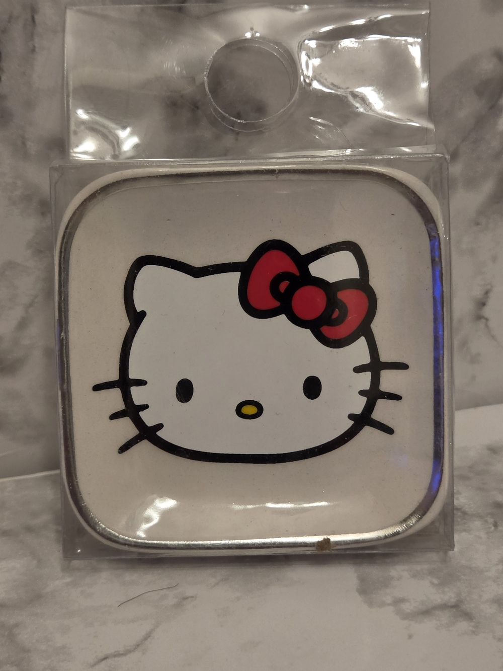 Hello Kitty White Ceramic Trinket Dish with Red Bow